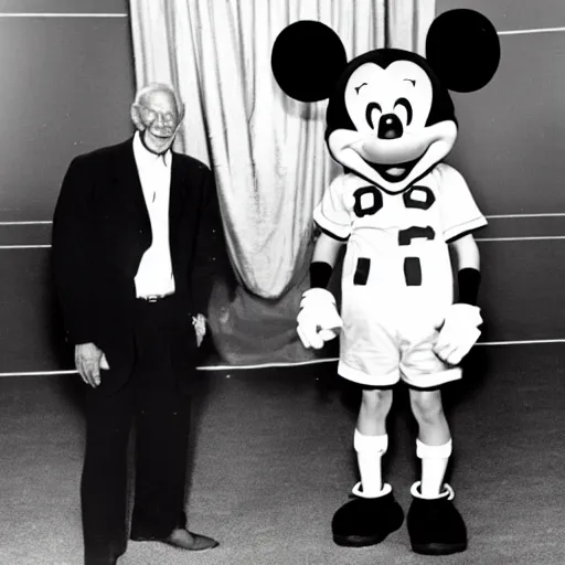 Prompt: Bill Russell as Mickey Mouse