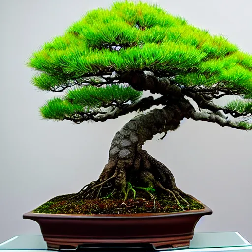 Image similar to photo of a beautiful! Bonsai, highly detailed, 4k, HDR, smooth, sharp focus, hyper realistic, high resolution, photo-realistic