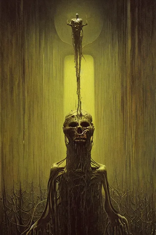 Prompt: madness painting by giger, zdzisław beksinski, greg rutkowski, maxim verehin