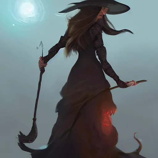 Prompt: fantasy witch trending on artstation #witch #smile