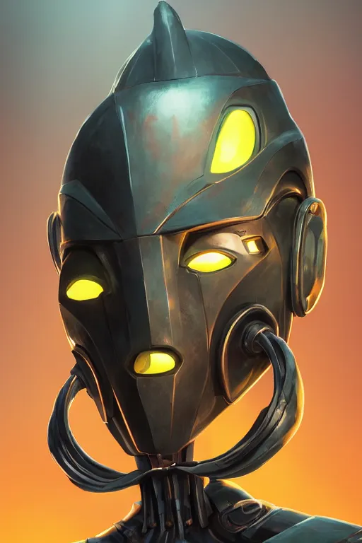 Image similar to epic mask helmet robot ninja portrait stylized as fornite style game design fanart by concept artist gervasio canda, behance hd by jesper ejsing, by rhads, makoto shinkai and lois van baarle, ilya kuvshinov, rossdraws global illumination radiating a glowing aura global illumination ray tracing hdr render in unreal engine 5