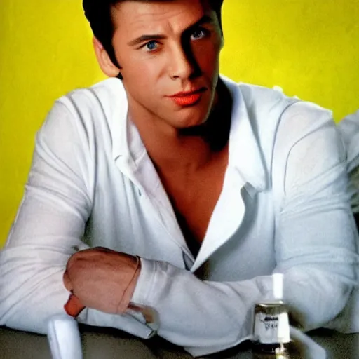 Prompt: vladimir putin as danny zuko in grease, hollywood movie poster, realistic,