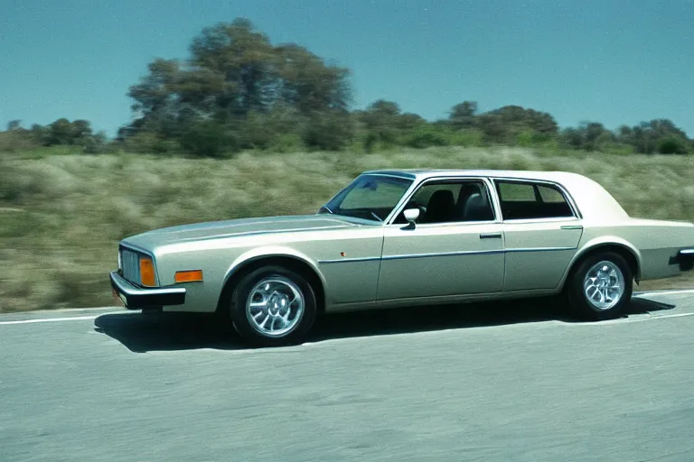Image similar to 1975 Volvo ((Firebird)) wagon, movie still, speed, cinematic Eastman 5384 film
