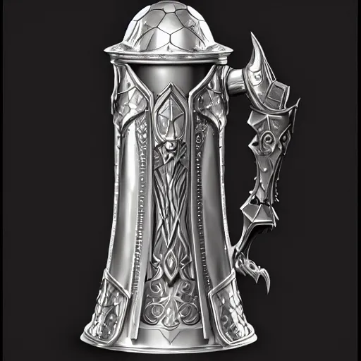 Prompt: a shiney metalic intricate detailed magical stein, concept art by blizzard entertainment, featured on polycount, art nouveau, polycount, artstation hq, artstation hd