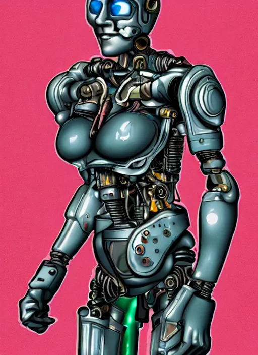 Image similar to a cyborg in the style of bailly alice