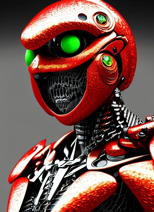 Prompt: japan kamen rider with oval eyeballs, intricate detail, royo, whealan, giger, klimt, hd, octane render, unreal engine,