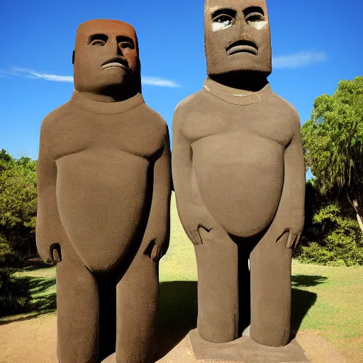 Image similar to Notorious BIG as a moai