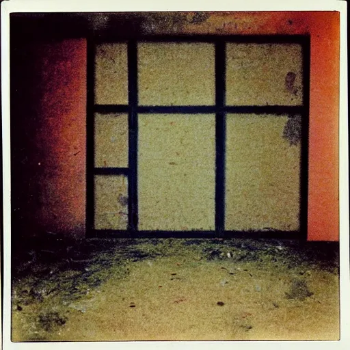 Image similar to noisy blooming abandoned building octagon collie dog clarinet cabinet channel , by Ernst Max and Edgar Degas and Judson Huss , abstract , postmodern , polaroid photo