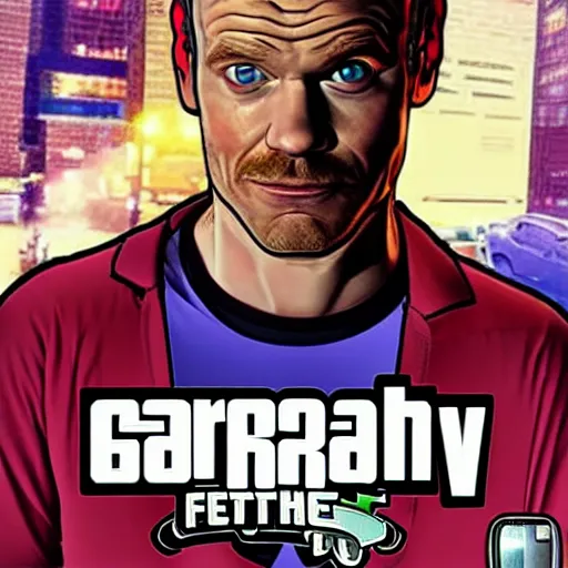 Prompt: Gordan Ramsey in the style of GTA cover art detailed