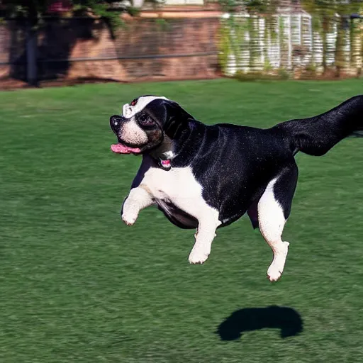 Image similar to I have never seen a dog fly this is amazing, 4k