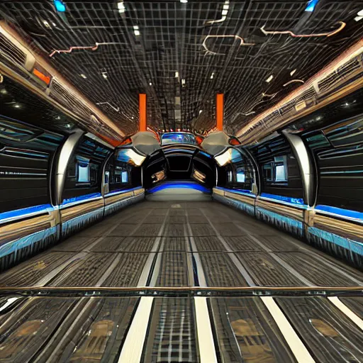 Image similar to sci - fi station interior