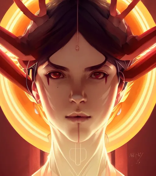 Image similar to symmetry ( naru from prey ) ultra detailed, intricate, dynamic lighting, digital art, anime, digital painting, art station, wlop, sharp focus, illustration, art by artgerm and greg rutkowski and alphonse mucha