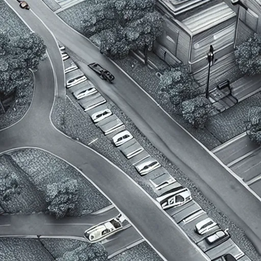 Prompt: detailed photorealistic city road after rain