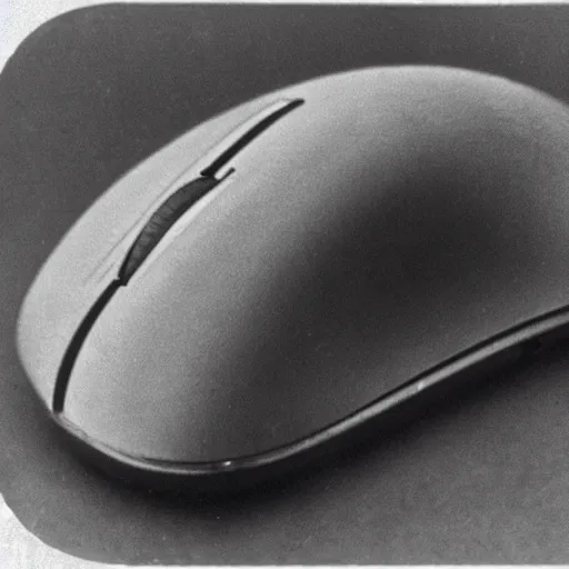 Prompt: a photo of a computer mouse, taken by a 1890s camera