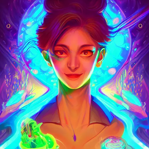 Image similar to skill magic deepdream radiating a glowing aura stuff loot legends stylized digital illustration video game icon artstation lois van baarle, ilya kuvshinov, rossdraws,