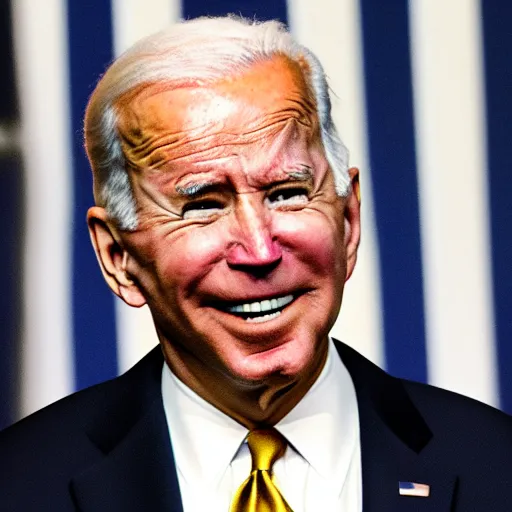 Prompt: profile view of pregnant Joe Biden spooned by Anthony Fauci, large round stomach, award winning,