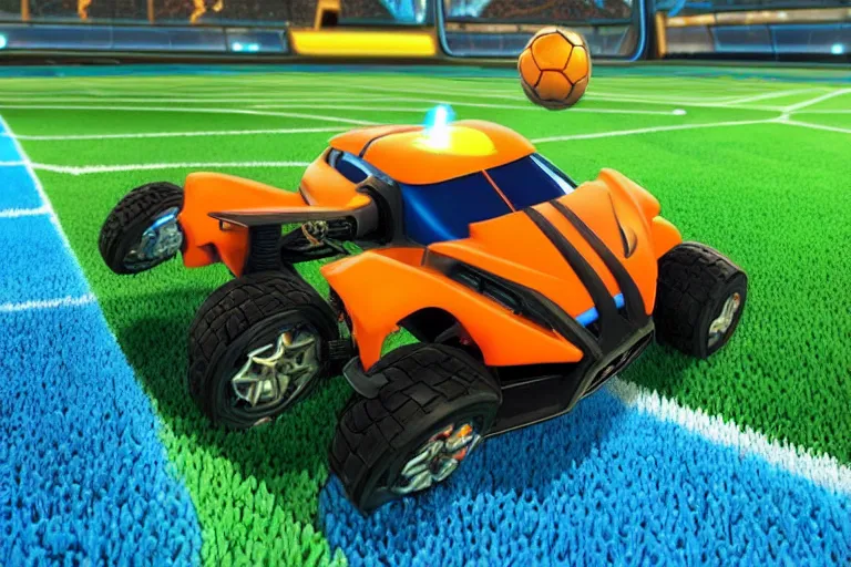Prompt: rocket league in real life