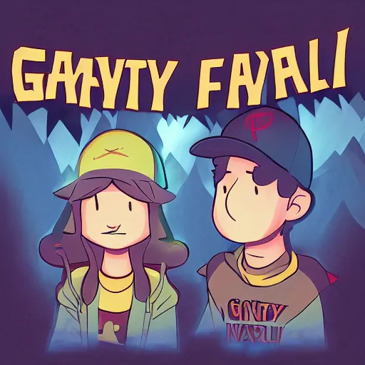 Prompt: Gravity Falls Fanart | Dipper and Pacifica Northwest Shipping Fanart, Digital Art, Trending on ArtStation