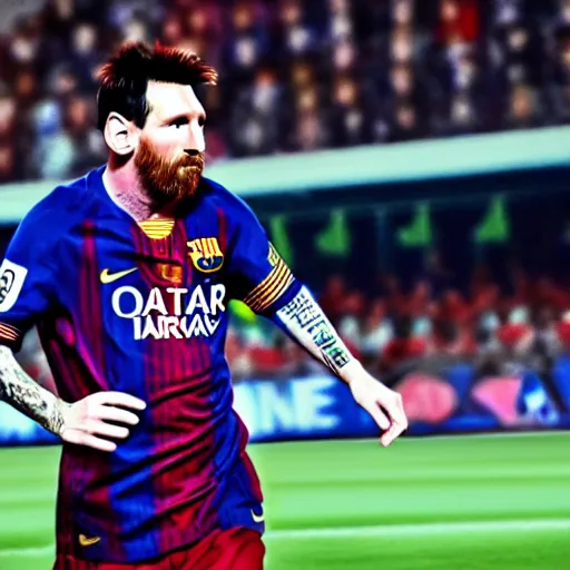Image similar to Lionel Messi in WandaVision very detailed 4k quality super realistic