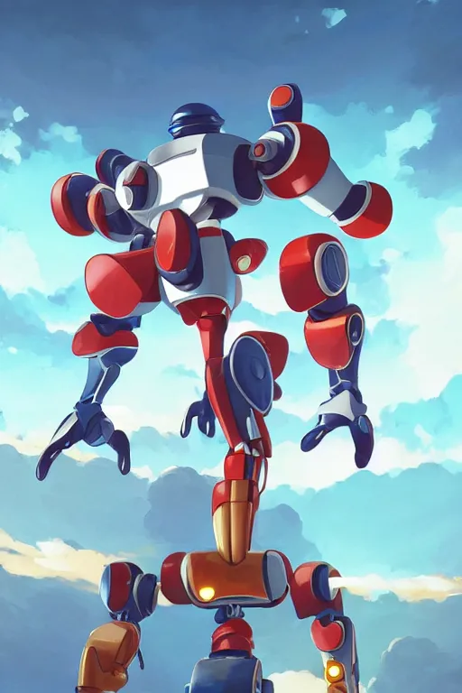 Image similar to metabots medabots medarotto medarot robot minimalist comics, behance hd by jesper ejsing, by rhads, makoto shinkai and lois van baarle, ilya kuvshinov, rossdraws global illumination ray tracing hdr radiating a glowing aura