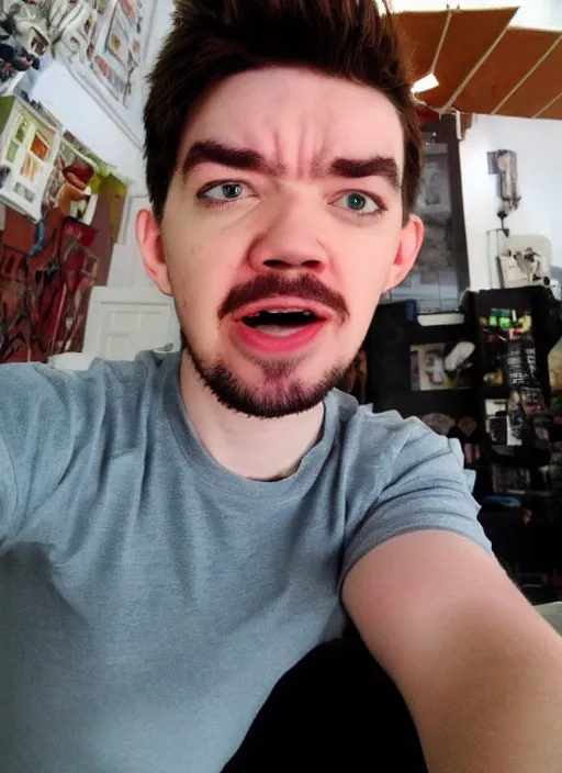 Image similar to selfie still of jacksepticeye