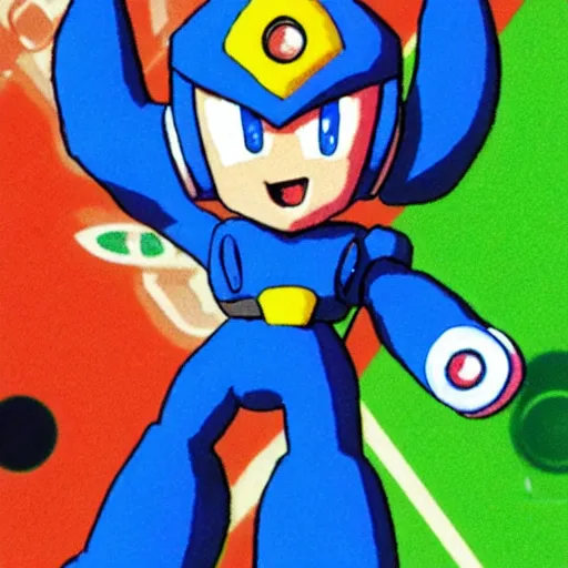 Prompt: megaman 64