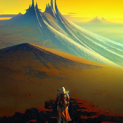 Image similar to tengri, painting by jean giraud, greg rutkowski