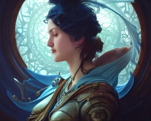 Image similar to photography of ma © ret oppenheim, deep focus, d & d, fantasy, intricate, elegant, highly detailed, digital painting, artstation, concept art, matte, sharp focus, illustration, hearthstone, art by artgerm and greg rutkowski and alphonse mucha