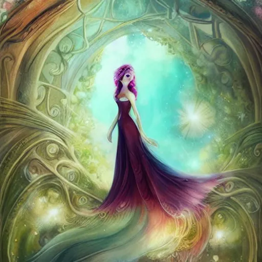 Prompt: fairytale by anna dittmann, full body view