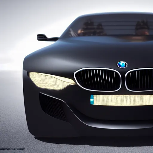 Prompt: Black BMW with eyes by Dreamwork animations, cgsociety, 8k, detalied, high quality,