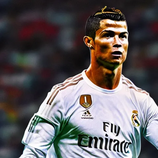 Prompt: a photo of cristiano ronaldo at 1 9 9 0 s, realistic 4 k,