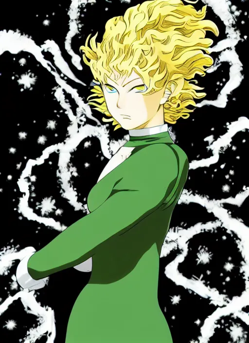 Image similar to A full portrait photo of tatsumaki one punch man, f/22, 35mm, 2700K, lighting, perfect faces, award winning photography.