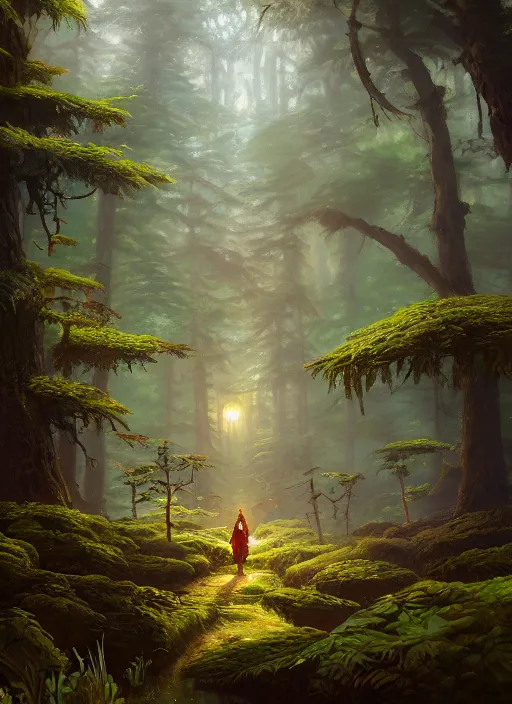 Prompt: fantasy forest, extremely detailed oil painting, unreal 5 render, rhads, Bruce Pennington, Studio Ghibli, tim hildebrandt, digital art, octane render, beautiful composition, trending on artstation, award-winning photograph, masterpiece