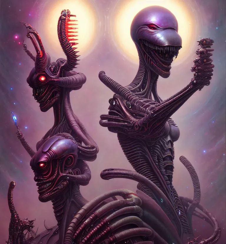 Prompt: gemini fantasy alien character portrait, ultra realistic, wide angle, intricate details, blade runner artifacts, highly detailed by peter mohrbacher, wayne barlowe, boris vallejo, hajime sorayama aaron horkey, gaston bussiere, craig mullins