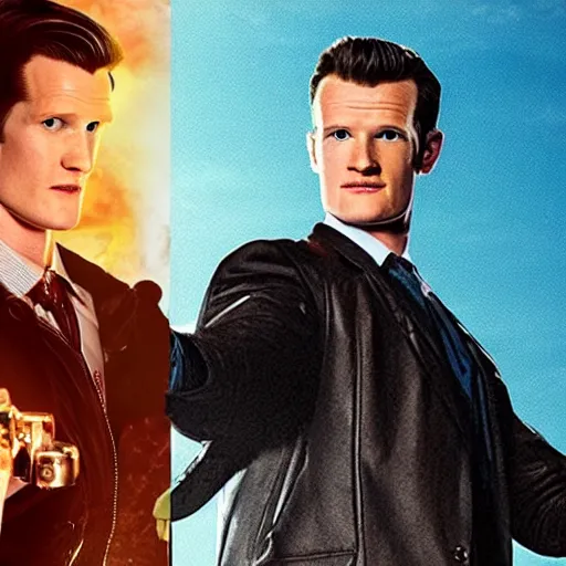 Prompt: Matt Smith as the T1000