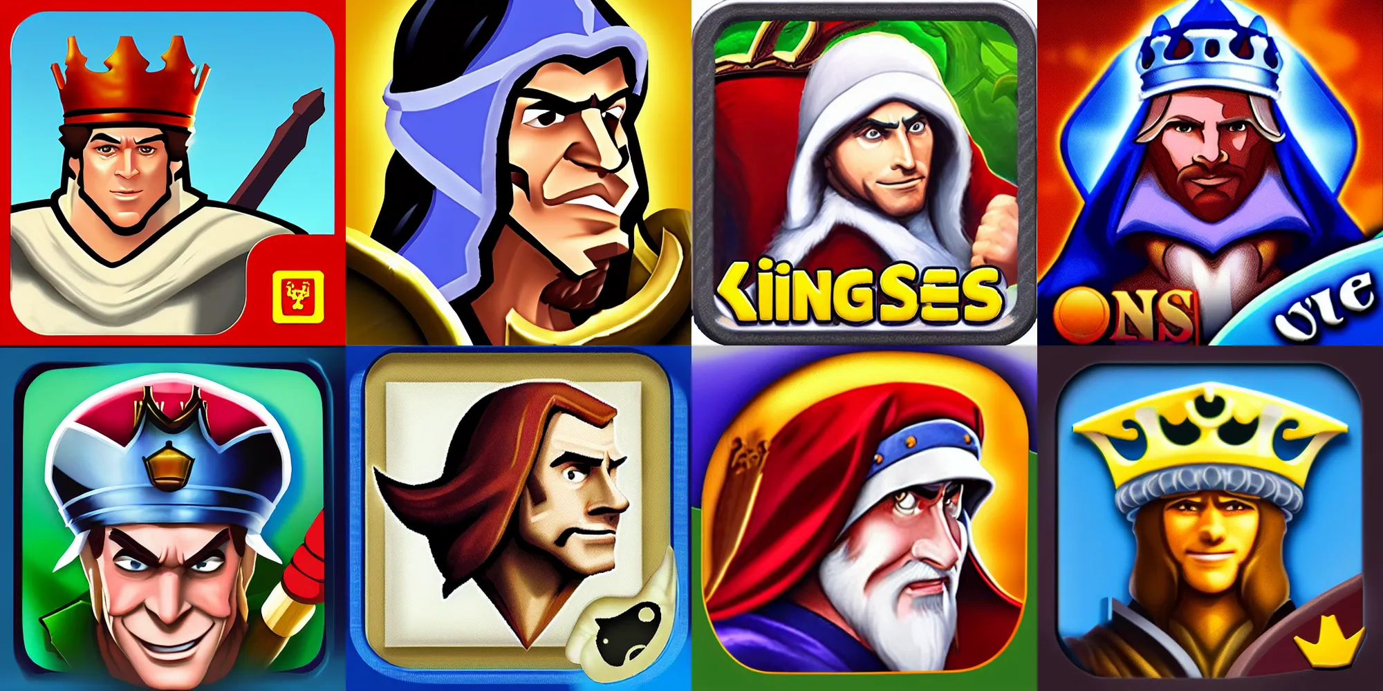 Prompt: King's Quest app icon