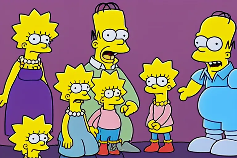 Prompt: the simpsons deleted character