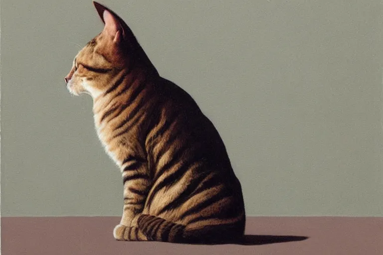 Prompt: cat portrait artwork by tim eitel