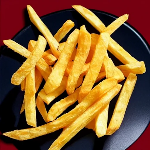 Image similar to ( ( stephen fry ) ) as [ a piece of french fries ] hybrid intercross mix