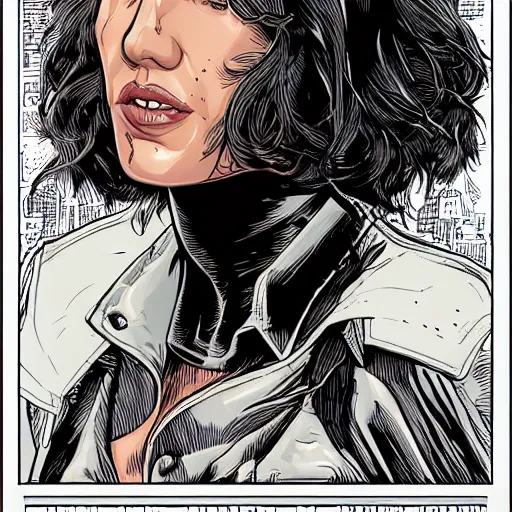 Image similar to portrait of a woman who looks like gal gadot and jennifer connelly, by laurie greasley and james stokoe