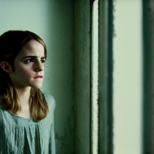 Prompt: photo, emma watson, film still from my daughter is in jail ( 2 0 1 9 ), kodak ektachrome 1 2 0, 2 6 mm,