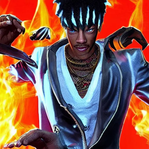 Image similar to wiz khalifa, as a character in tekken