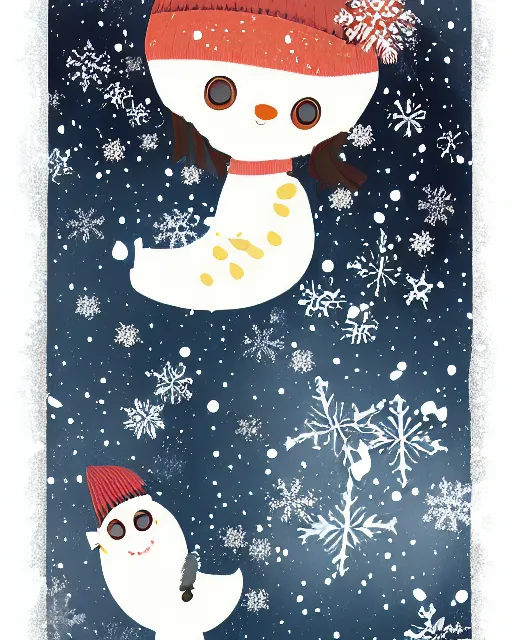 Image similar to winter illustration style