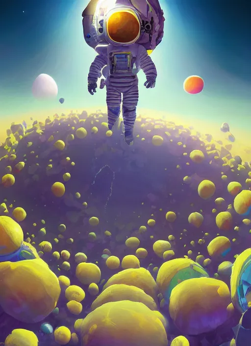 Image similar to An epic fantastic realism comic book style astroneer painting of the most beautiful flowers launched into space, bouquets, solar eclipse, fisheye, unreal 5, DAZ, hyperrealistic, octane render, dynamic lighting