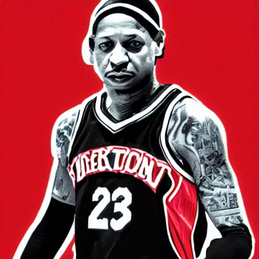 allen iverson tattoos gang