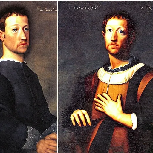 Prompt: Mark Zuckerberg as a scientist from the renaissance working in a time machine, by Diego Velázquez