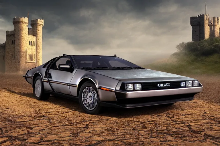 DeLorean Time Machine Car 4K Wallpaper iPhone HD Phone #140j