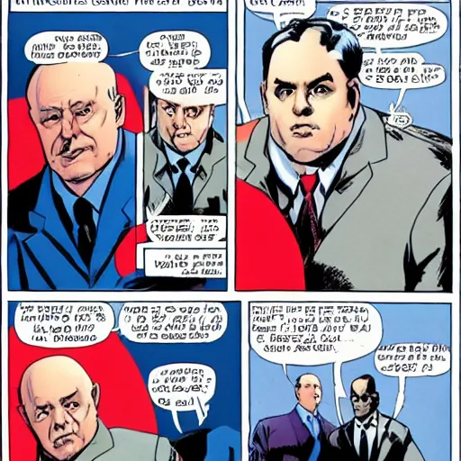 Prompt: mikhail gorbachev as captain america in comics