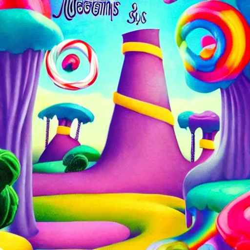 Prompt: Photo of sweet dreams, mystery, fantasy, candyland, realistic, 16k