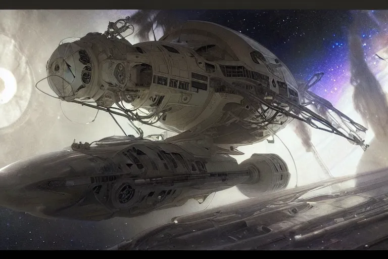 Prompt: hyperrealist pencil sketch of the mother ship in space jeremy mann and alphonse mucha, fantasy art, drawing, dynamic lighting, artstation, poster, volumetric lighting, very detailed faces, 4 k, award winning